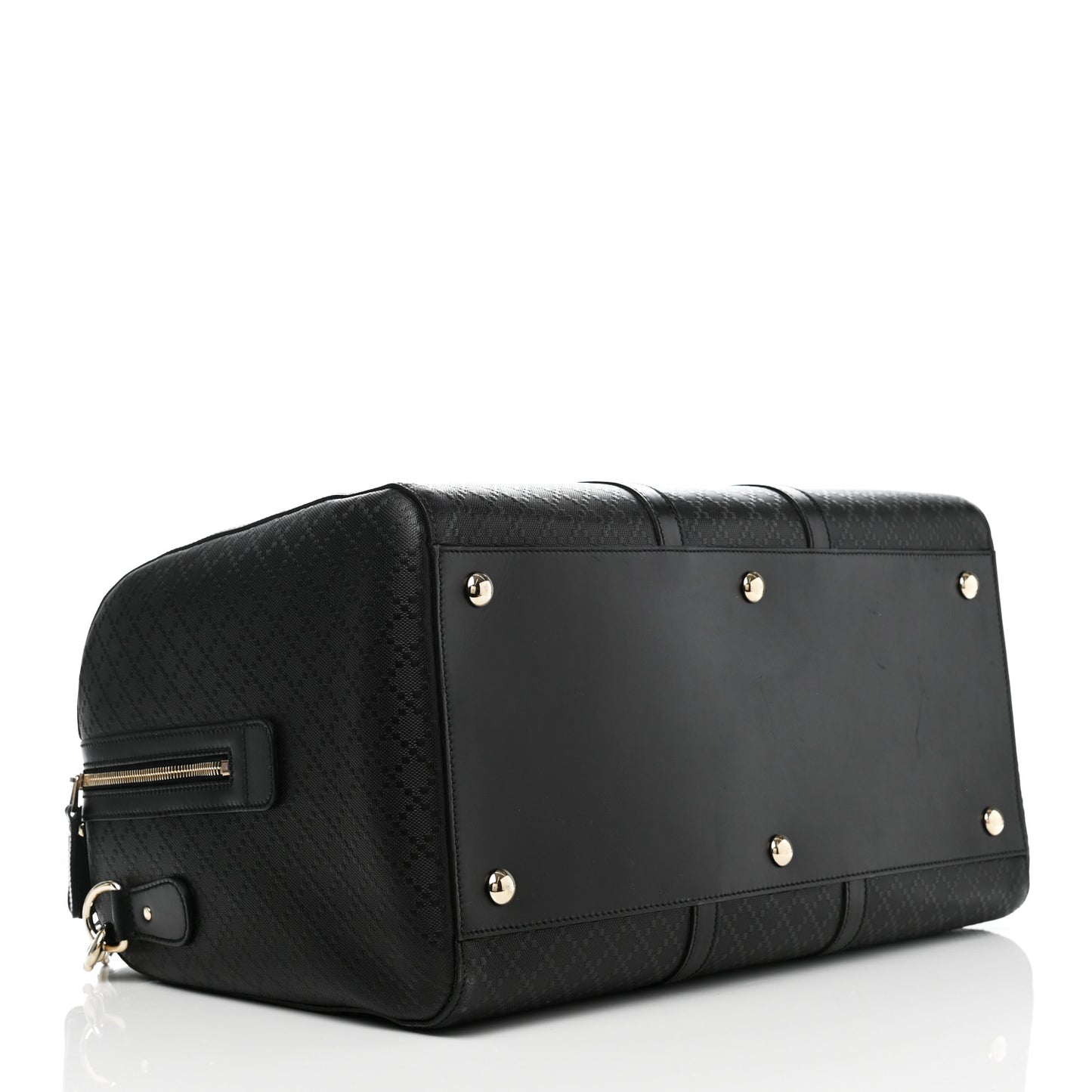 Bright Diamante Medium Carry On Duffle Black