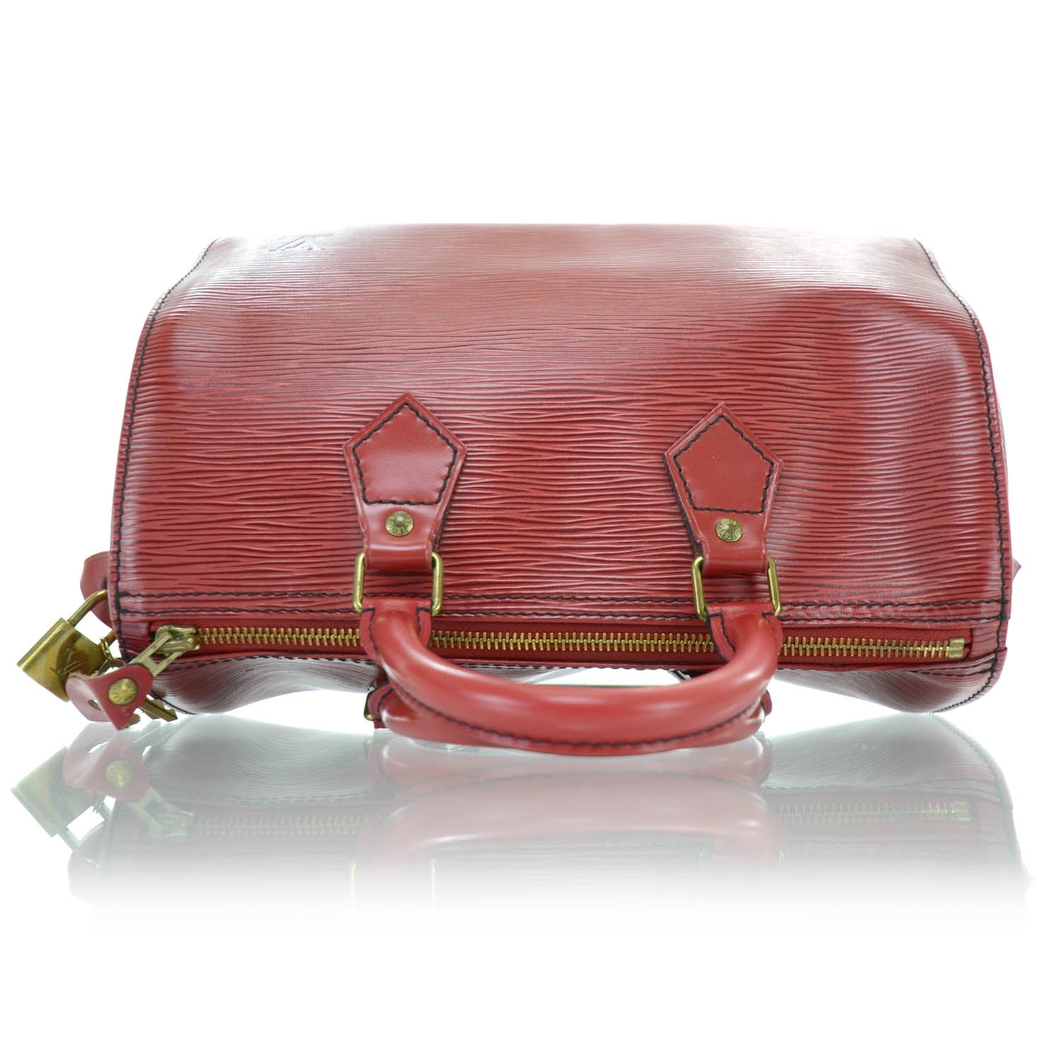 Louis Vuitton Epi Speedy 25 Red 8 of 12