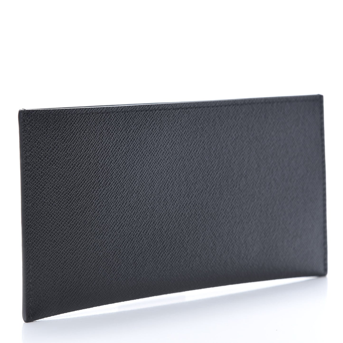Calfskin Felicie Chain Wallet Card Holder Insert Black
