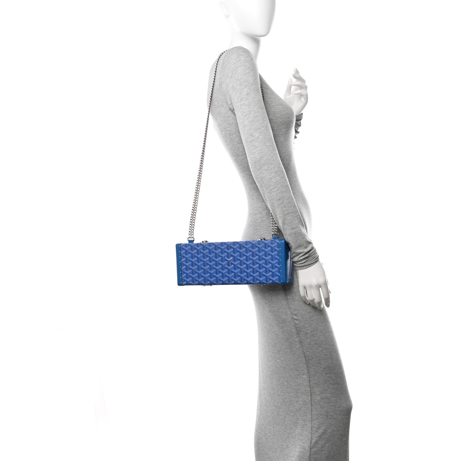 Goyard Goyardine Saint Honore Clutch Sky Blue 2 of 12