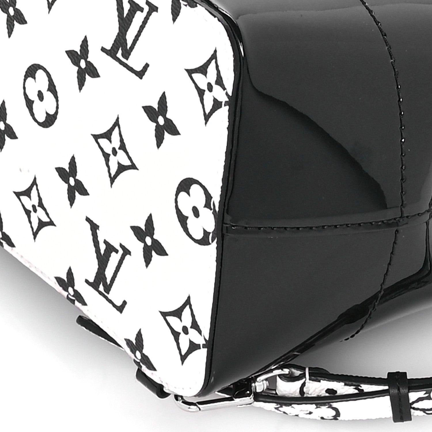 Louis Vuitton Patent Monogram Hot Springs Backpack Black White 10 of 10