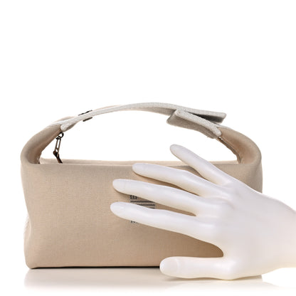Hermes Canvas Small Bride-A-Brac Pouch Natural 2 of 9