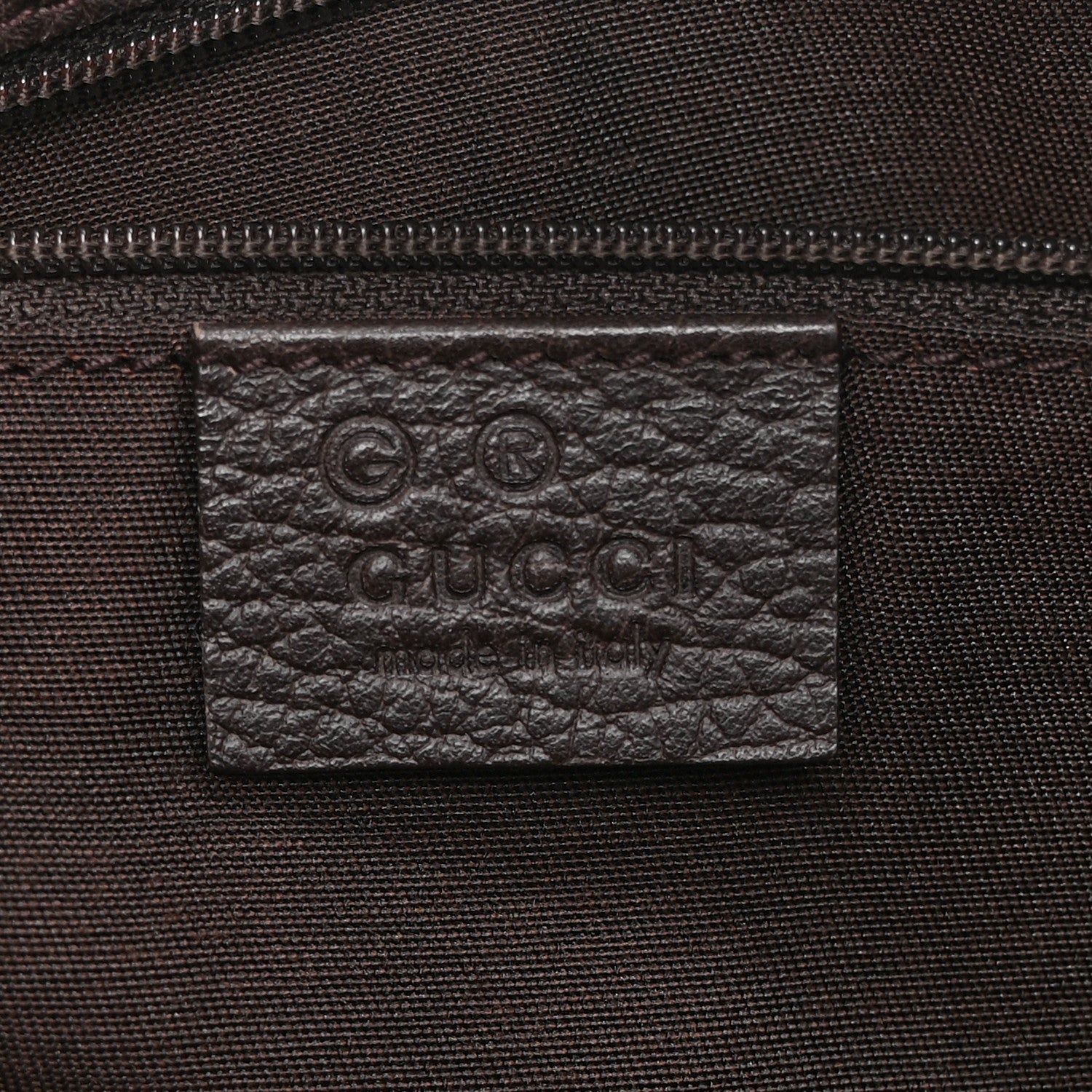 Gucci Calfskin Medium Braided Handle Gifford Tote Dark Brown 6 of 15