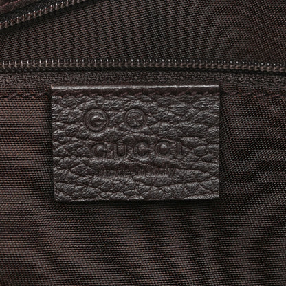 Gucci Calfskin Medium Braided Handle Gifford Tote Dark Brown 6 of 15