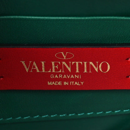 Valentino Garavani Calfskin Mini Vlogo Hobo Bag Emerald Green 5 of 7