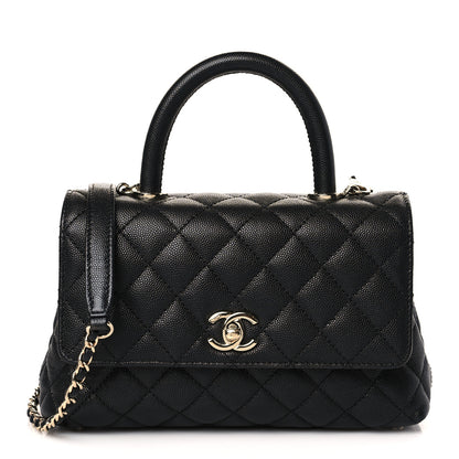 Chanel Caviar Quilted Mini Coco Handle Flap Black 1 of 9