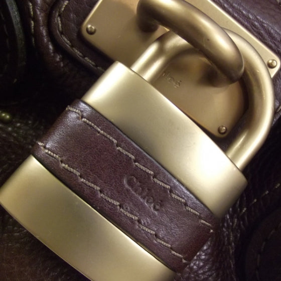 Leather Paddington Satchel Brown