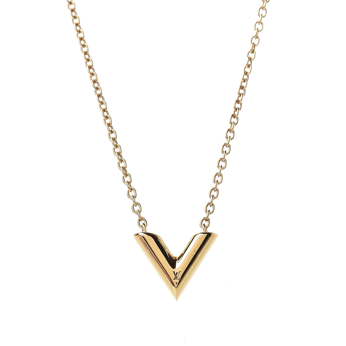 Essential V Necklace Gold