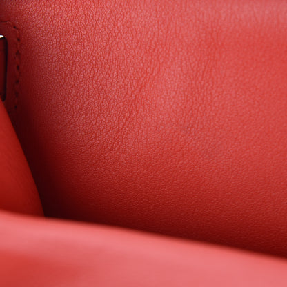 Hermes Swift Kelly Pochette Clutch Rouge Tomate 25 of 26