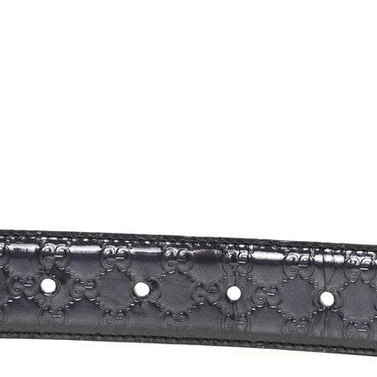 Gucci Metallic Guccissima Interlocking G Belt 95 38 Purple 4 of 5