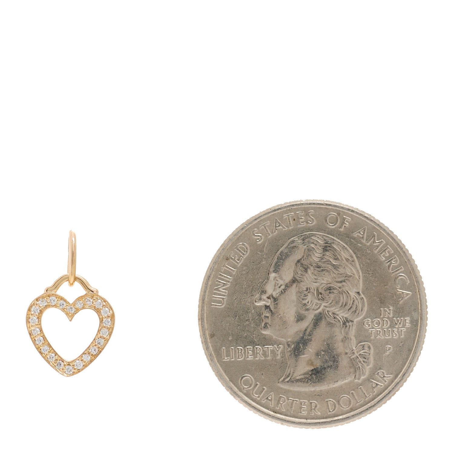 Tiffany 18K Rose Gold Diamond Sentimental Heart Pendant 2 of 3