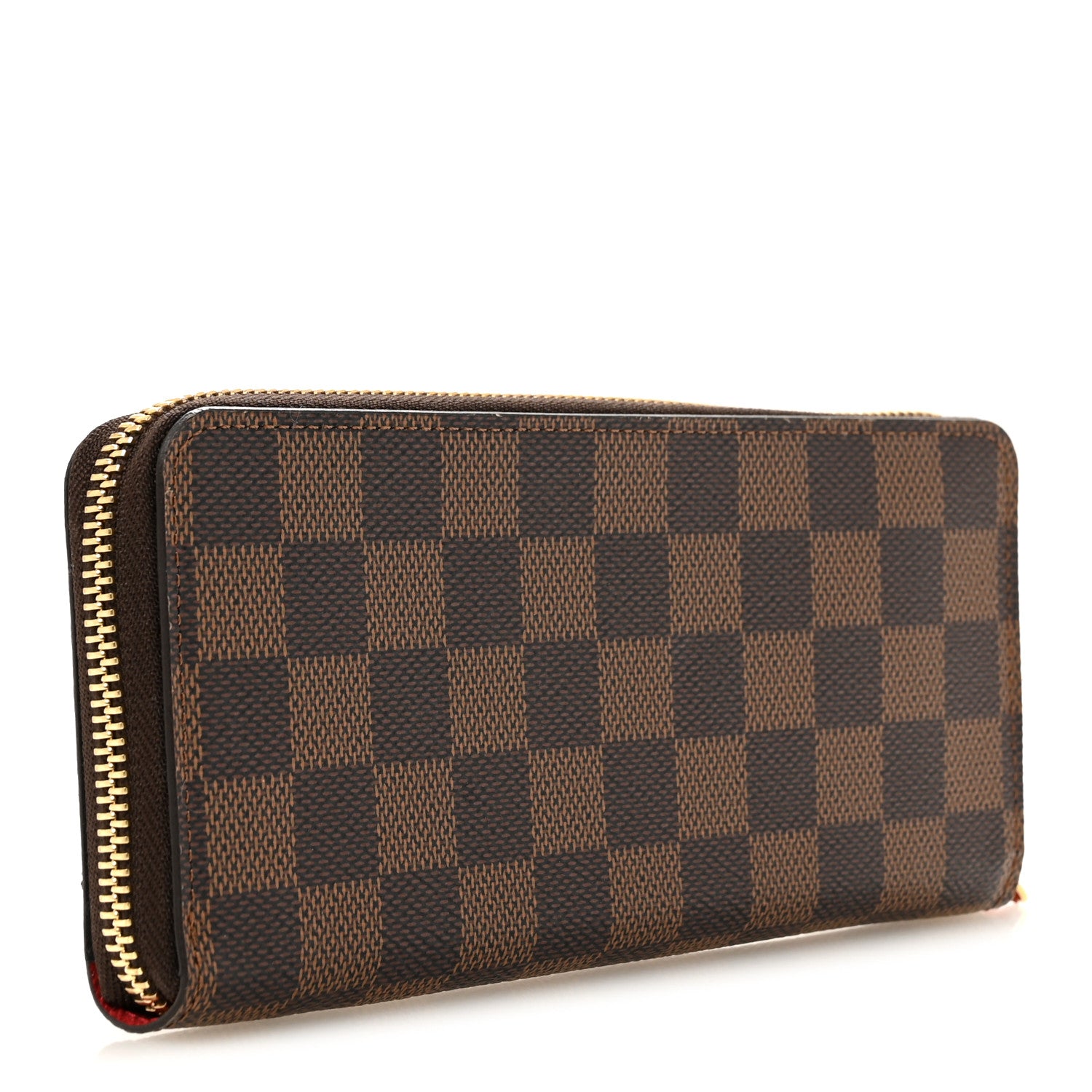 Louis Vuitton Damier Ebene Clemence Wallet Cherry 3 of 8