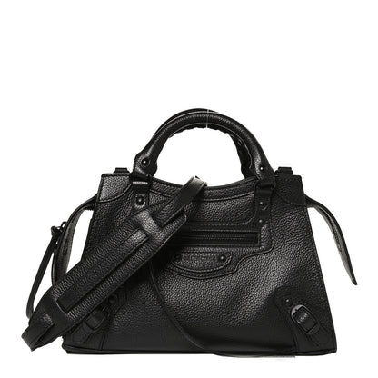 Balenciaga Grained Calfskin Neo Classic Black Hardware XS City Black 1 of 8