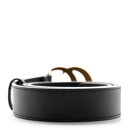 Gucci Moon Calfskin Double G 30mm Belt 75 30 Black 2 of 9