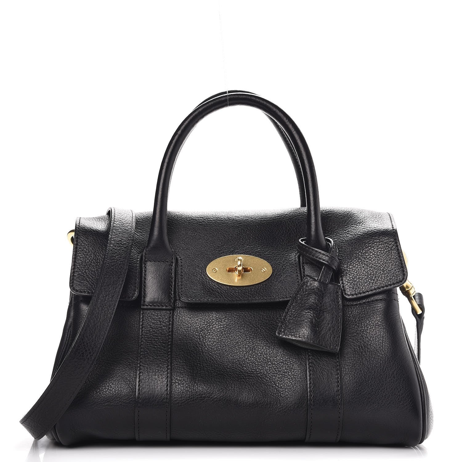 Mulberry Natural Leather Small Bayswater Black 1 of 12