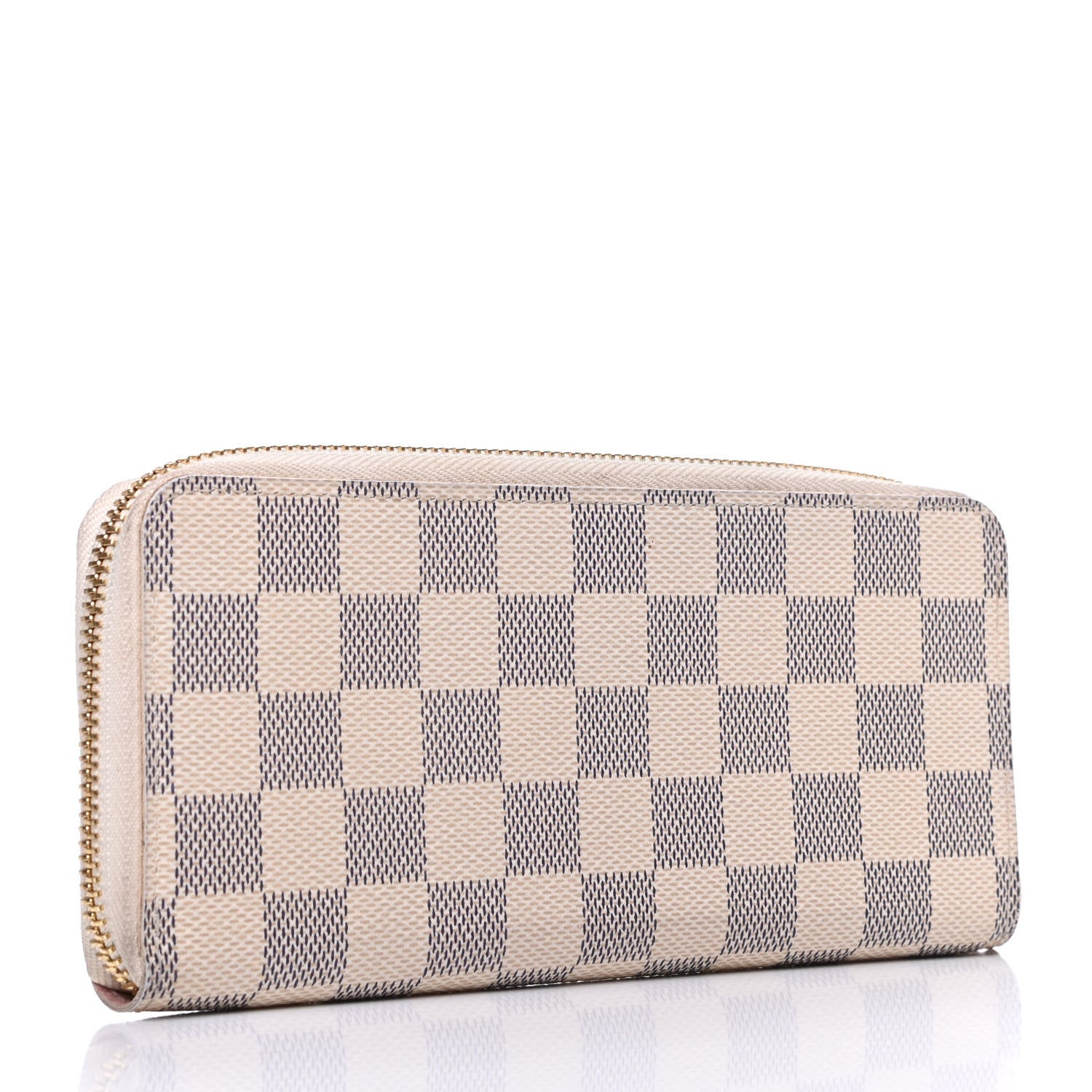 Louis Vuitton Damier Azur Clemence Wallet Rose Ballerine 3 of 6