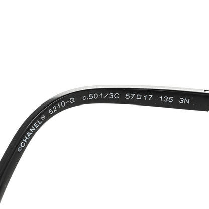 Chanel Lambskin Square Chain Sunglasses 5210-Q Black 5 of 8