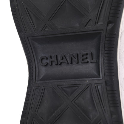 Chanel Fabric Calfskin Suede CC Sneakers 39.5 Black 7 of 20