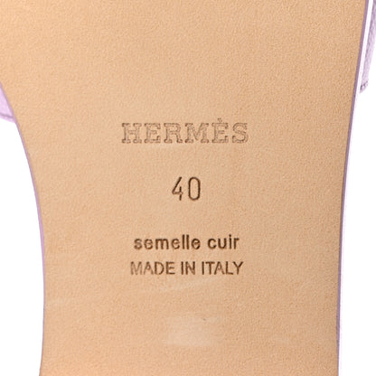 Hermes Epsom Oran Sandals 40 Violet Amethyste 8 of 9