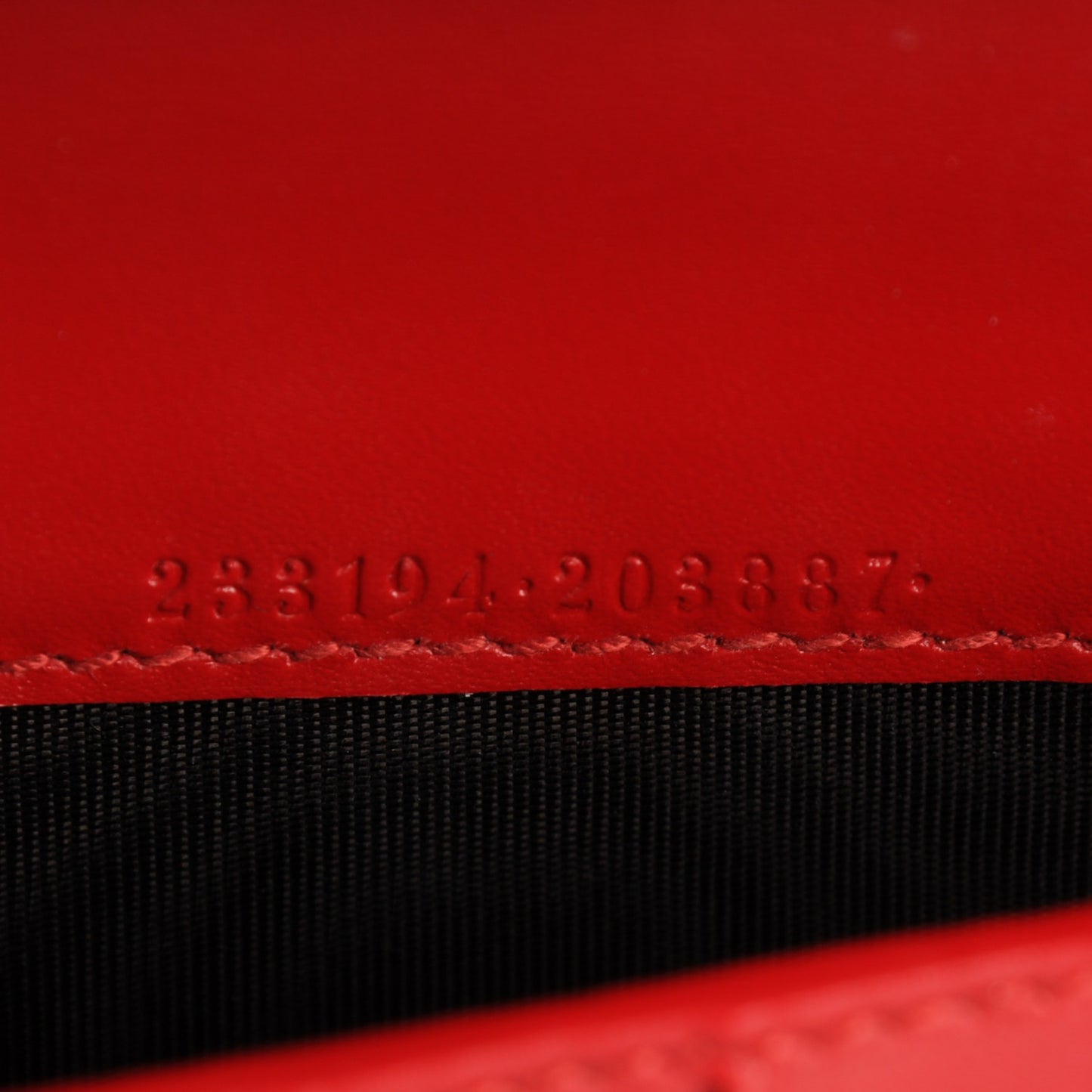 Guccissima Signature Zip Around Organizer Wallet Hibiscus Red