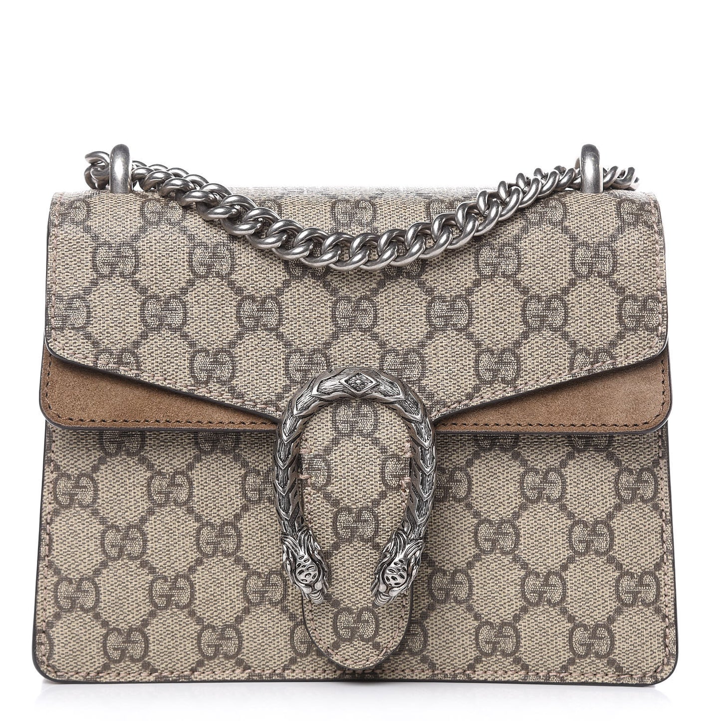 GG Supreme Monogram Mini Dionysus Shoulder Bag Taupe