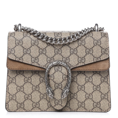 Gucci GG Supreme Monogram Mini Dionysus Shoulder Bag Taupe 1 of 11