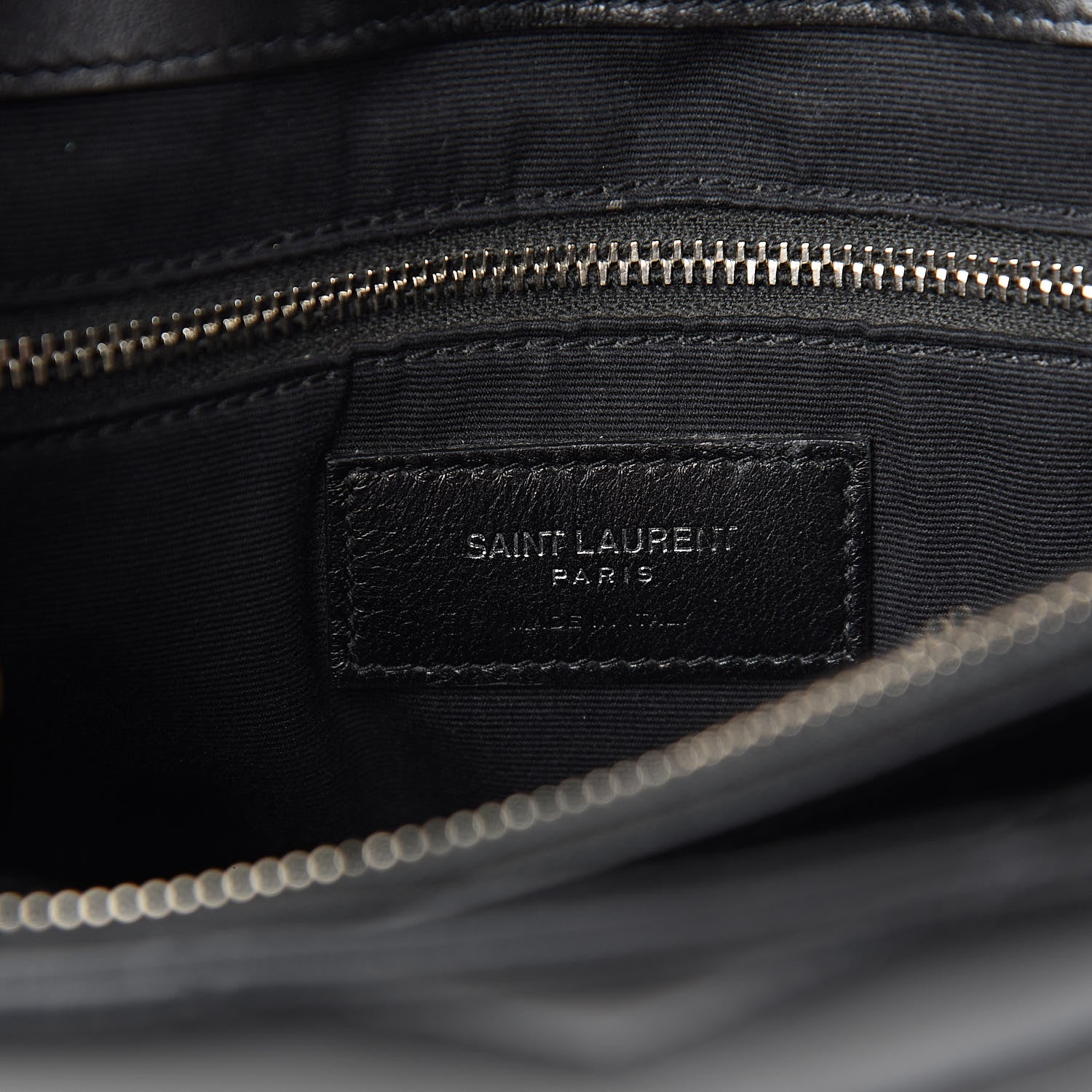 Saint Laurent Calfskin Y Quilted Monogram Medium Loulou Chain Satchel Black 6 of 12