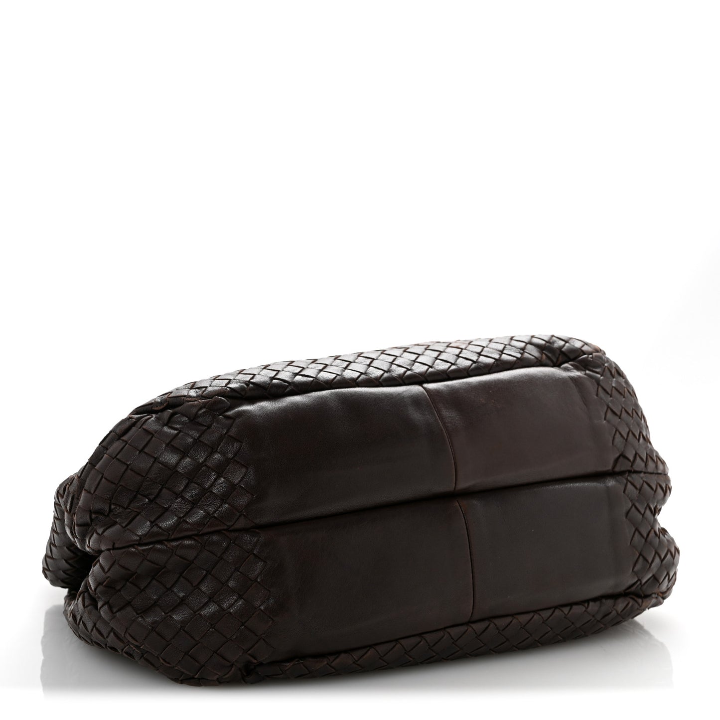 Nappa Intrecciato Medium Campana Hobo Ebano