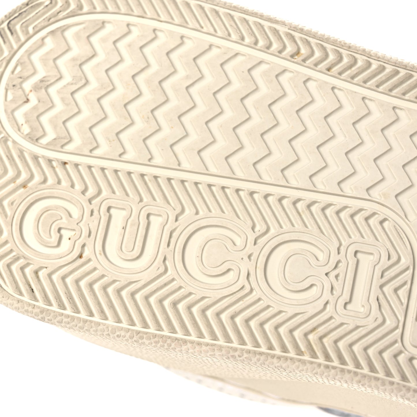 Dali Soft Calfskin GG Tennis Embossed Perforated Womens Platform 55mm Sneakers 40.5 White Multicolor