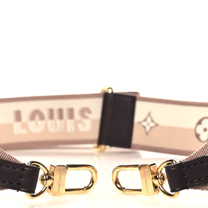Louis Vuitton Jacquard Speedy Bandouliere 20 Shoulder Strap Beige Brown 3 of 3