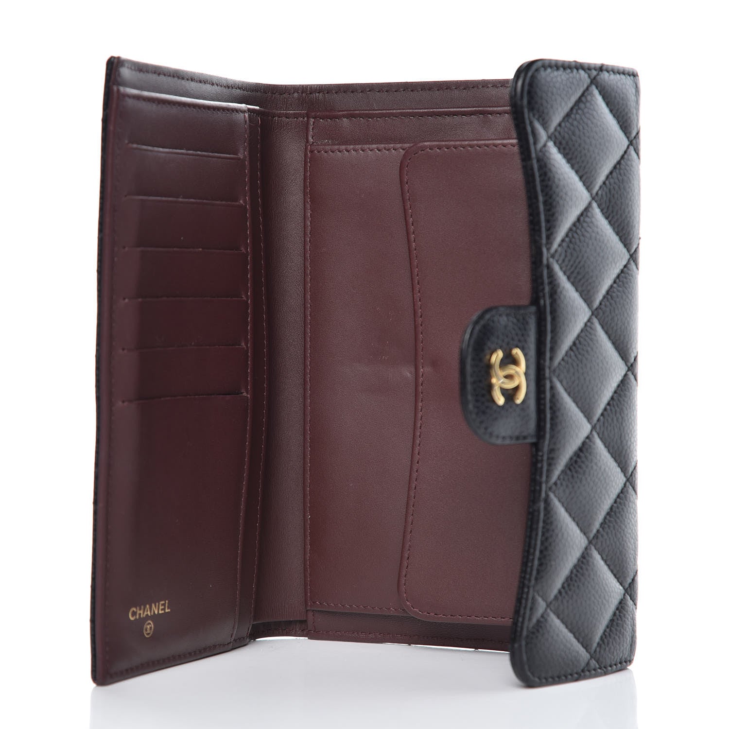 Chanel Caviar Quilted Large Flap Wallet Black 5 of 11
