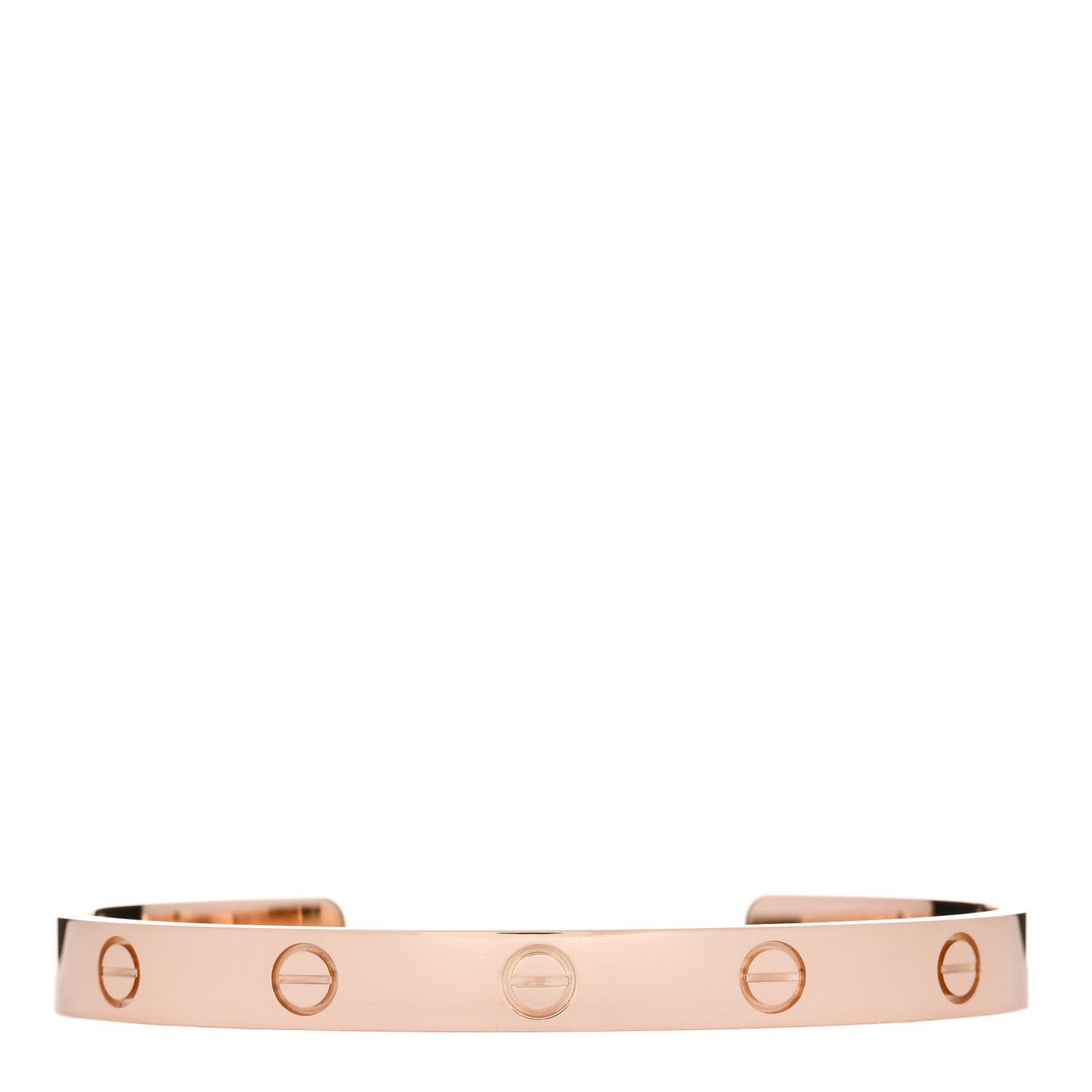 18K Pink Gold LOVE Cuff Bracelet 18