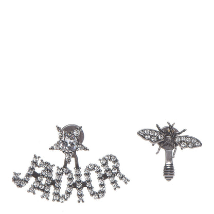 Christian Dior Palladium Crystal J'adior Earrings 1 of 3