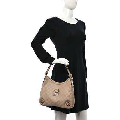 Gucci Guccissima Medium Abbey D Ring Hobo Beige 2 of 9