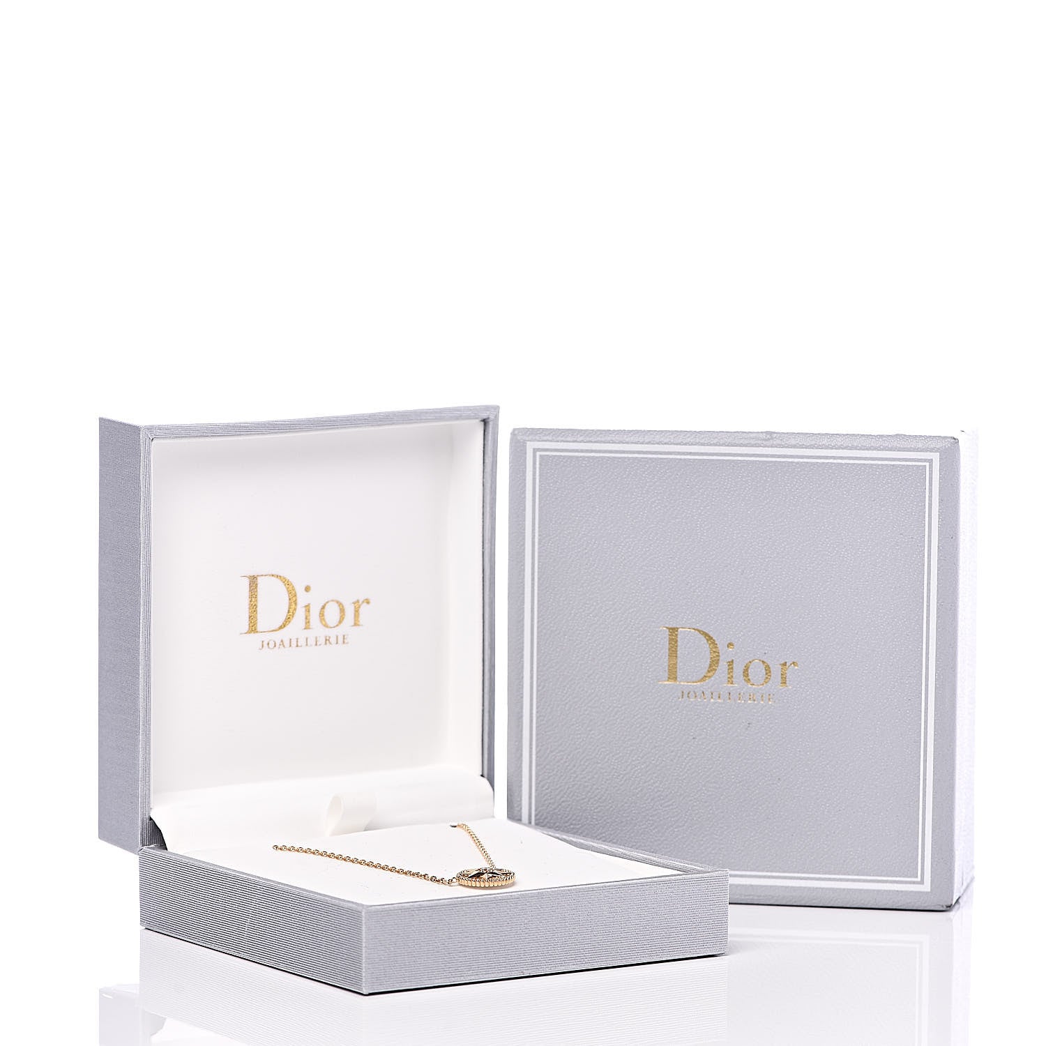 Christian Dior 18K Yellow Gold Diamond Mother of Pearl Rose Des Vents Necklace 8 of 8
