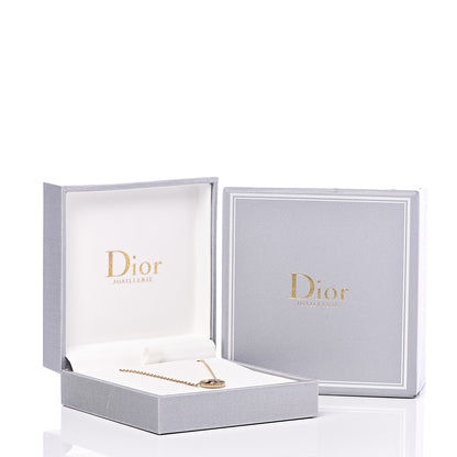 Christian Dior 18K Yellow Gold Diamond Mother of Pearl Rose Des Vents Necklace 8 of 8