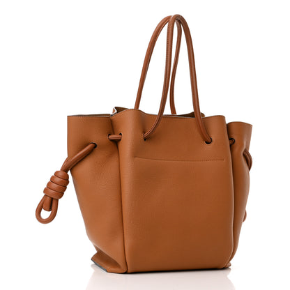 Loewe Calfskin Small Flamenco Knot Bag Caramel 3 of 9