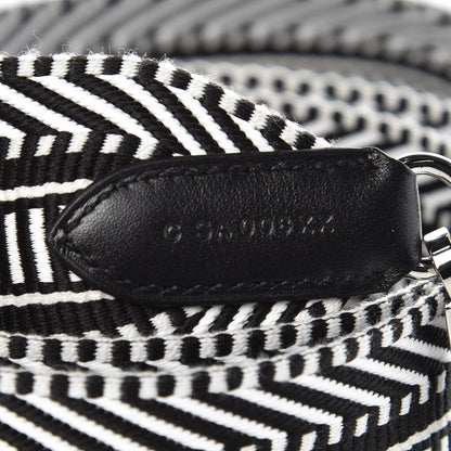 Hermes Toile Swift 50mm Sangle Cavale Shoulder Strap Black Ecru 4 of 6