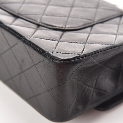 Chanel Lambskin Quilted Medium Double Flap Black 18 of 19