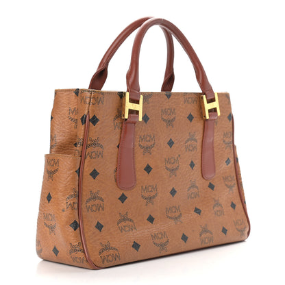 MCM Visetos Small Tote Cognac 4 of 16