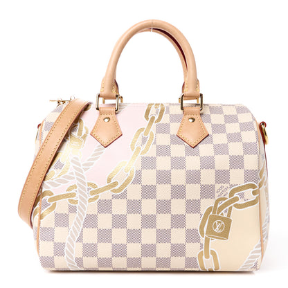 Louis Vuitton Damier Azur Nautical Speedy Bandouliere 25 1 of 12