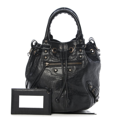 Balenciaga Agneau Classic Hardware Mini Pompon Black 1 of 7