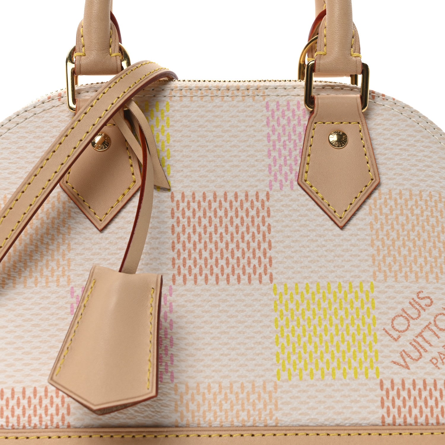 Louis Vuitton Damierlicious Alma BB Rose Peach 7 of 9