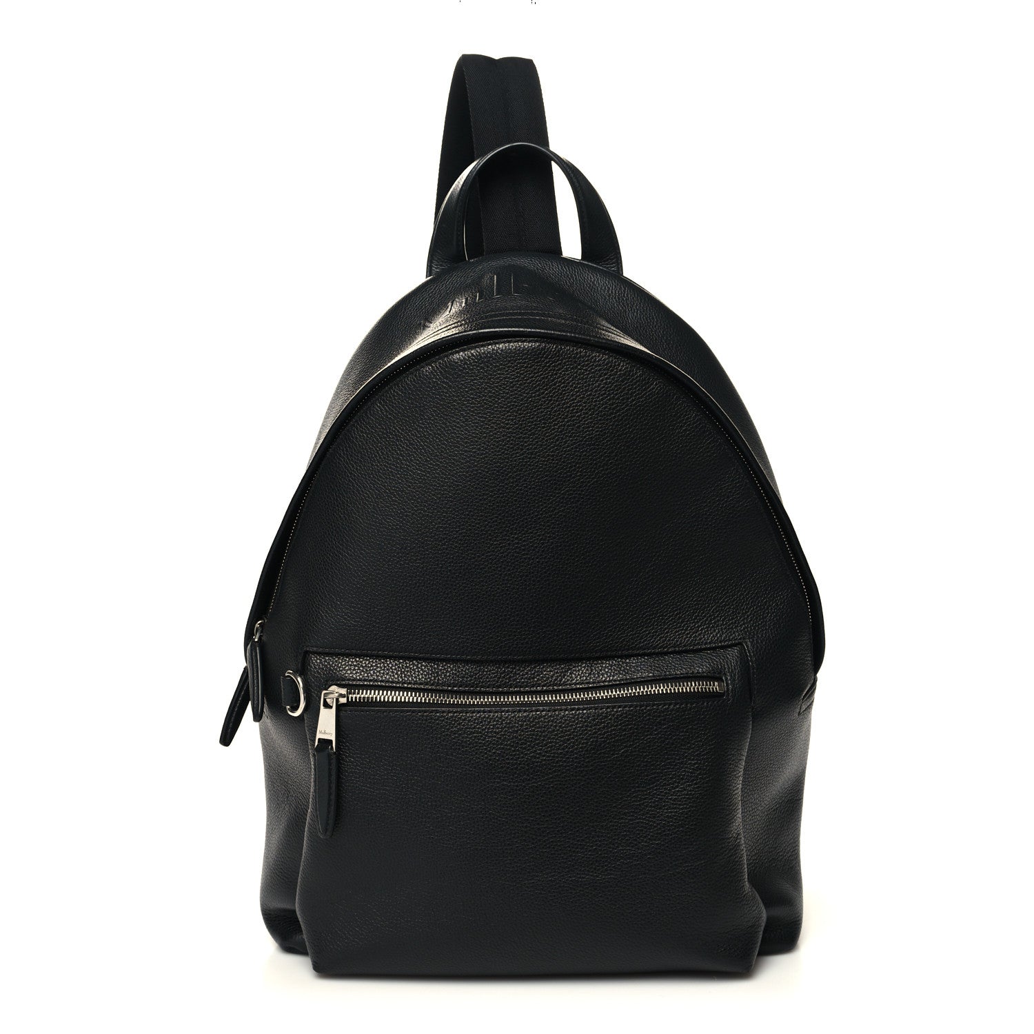 Mulberry Grain Calfskin Zipped Backpack Black 1 of 10