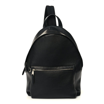Mulberry Grain Calfskin Zipped Backpack Black 1 of 10