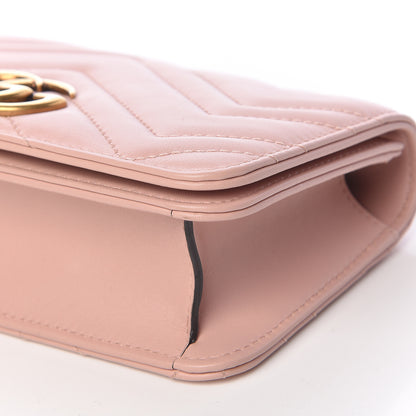 Gucci Calfskin Matelasse GG Marmont Mini Bag Perfect Pink 7 of 10