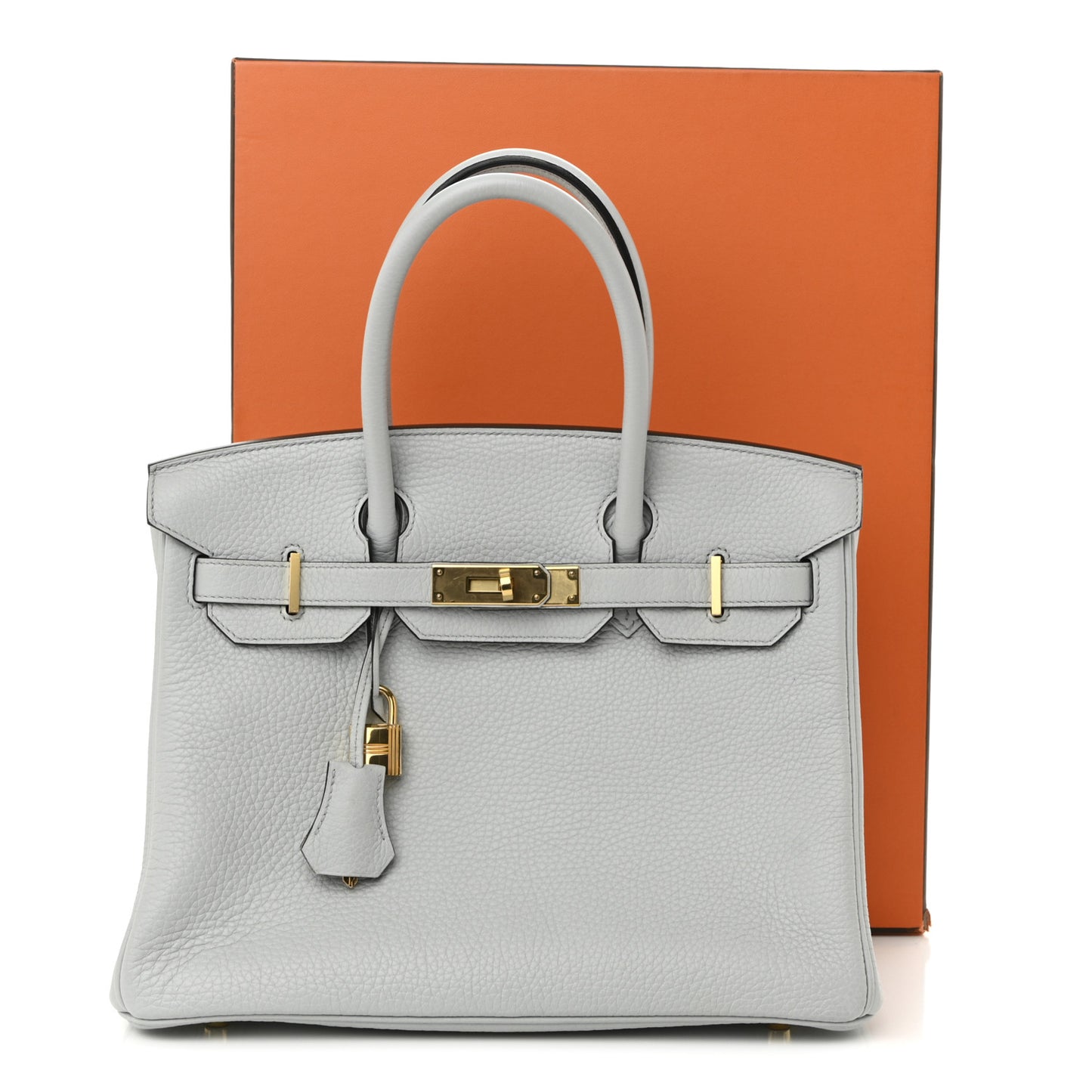 Togo Birkin 30 Bleu Pale
