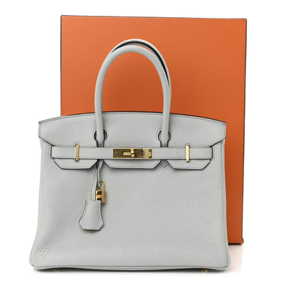 Hermes Togo Birkin 30 Bleu Pale 11 of 11