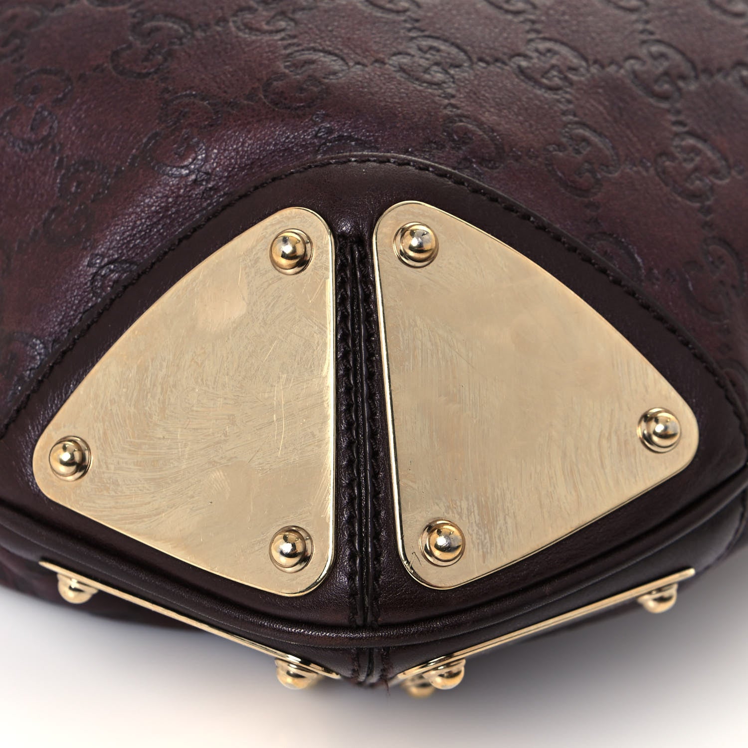 Gucci Guccissima Medium Indy Top Handle Hobo Dark Brown 11 of 18