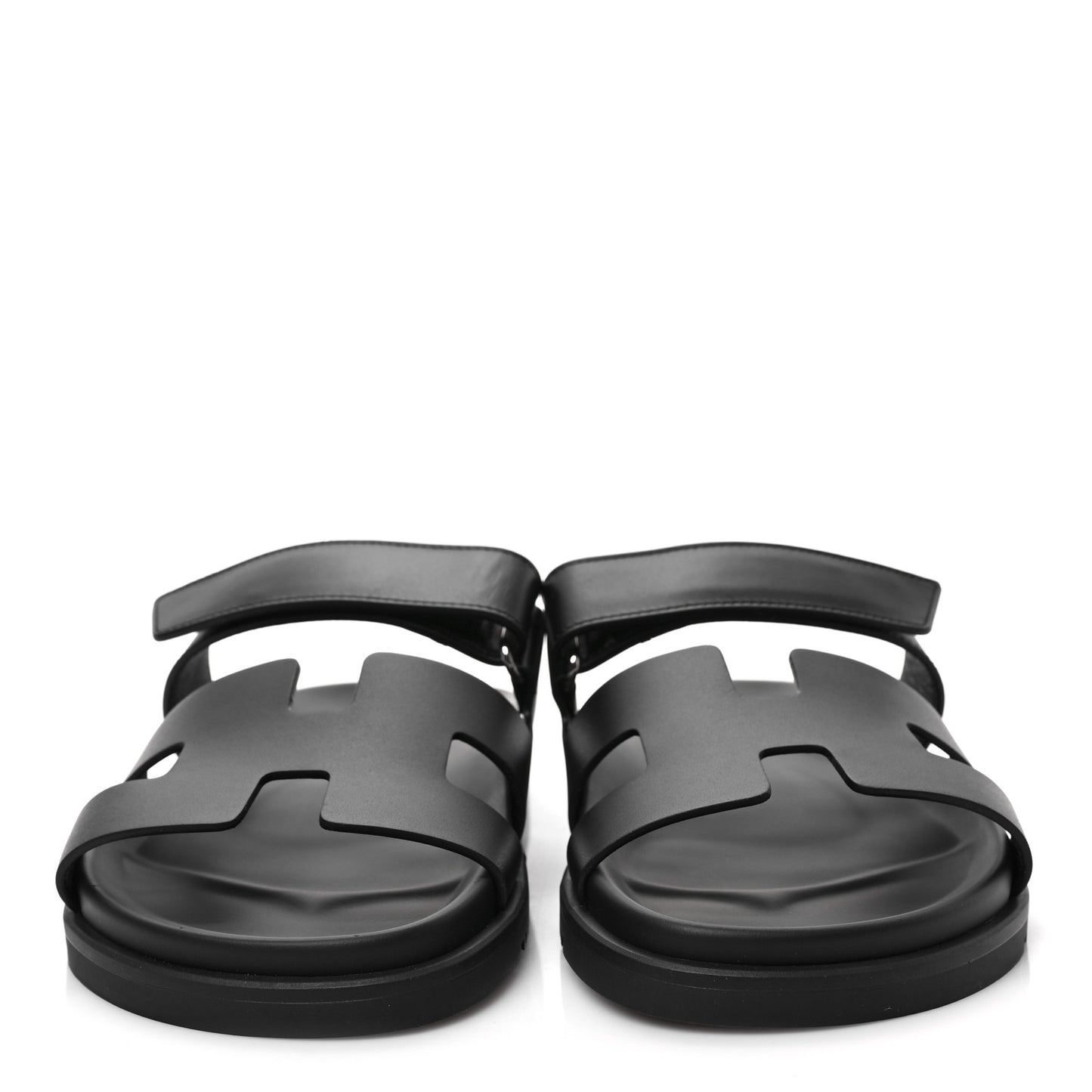 Calfskin Womens Chypre Sandals 40.5 Black